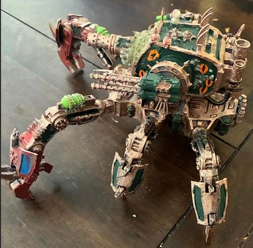 A 3D printed old defiler left side
